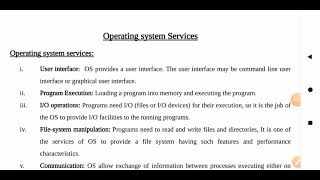 Operating system services in detail [upl. by Phillipe]