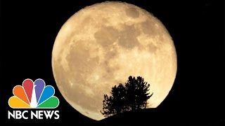 Why Tonights Full Moon Is So Super  NBC News [upl. by Aitnom]