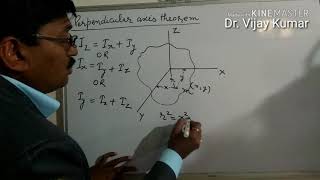 Perpendicular axis Theorem Moment of Inertia [upl. by Diena]