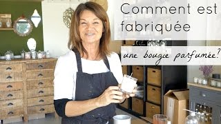 Atelier Virginie comment est fabriquée une bougie parfumée artisanat  bonus [upl. by Yelnik]