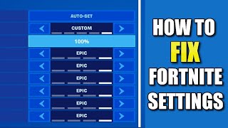 How to Fix Fortnite Game Settings Not Saving  Tutorial [upl. by Annoda]