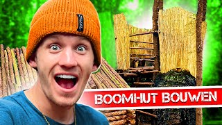 BOOMHUT BOUWEN IN MIJN EIGEN BOS [upl. by Raynata]