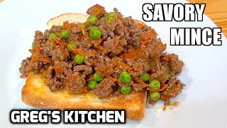 HOW TO MAKE SAVORY MINCE  Gregs Kitchen [upl. by Costa]