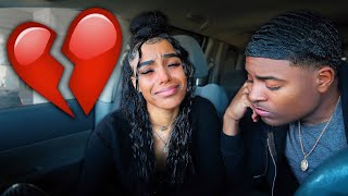 BREAK UP PRANK ON GIRLFRIEND SHE CRIED [upl. by Enened]