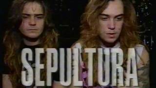 Sepultura 1990 maybe October 1989 Headbangers Ball [upl. by Yle]