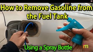 How To Remove Petrol From Fuel Tank In Easy Way URDUHINDI [upl. by Rodablas]