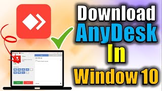 Anydesk Download for window 10 [upl. by Adnoma]