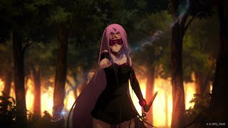 Rider Medusa vs Shirou  FateStay Night Unlimited Blade Works Ufotable version English Dub [upl. by Rissa]