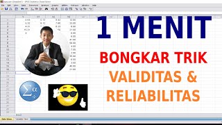 Bongkar Trik Validitas dan Reliabilitas 1 Menit [upl. by Yedsnil21]