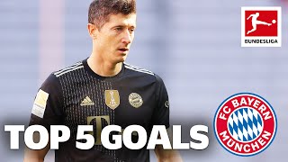 Robert Lewandowski  Top 5 Goals All Time • FC Bayern München [upl. by Conti]