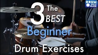 The 3 BEST Beginner Drum Exercises  Drum Lesson  Drum Beats Online [upl. by Airoled]