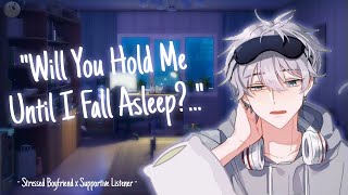 M4A Stressed Scottish Boyfriend Cant Sleep Cuddling ASMR Reverse Comfort [upl. by Ahen347]