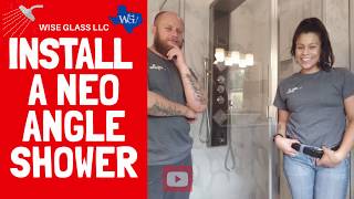 INSTALL A NEO ANGLE SHOWER [upl. by Oiceladni]