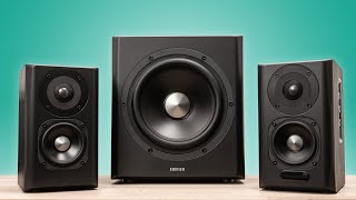 Edifier S351DB 21 Speaker System Review Great Clarity Sound [upl. by Zulaledairam]