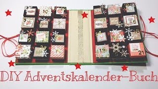 DIY AdventskalenderBuch tutorial  deutsch [upl. by Aicelav]