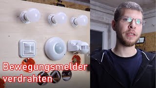 Bewegungsmelder verdrahten ElektroM [upl. by Koerner]