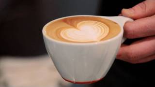 How to Make a Latte Art Heart  Perfect Coffee [upl. by Munafo]