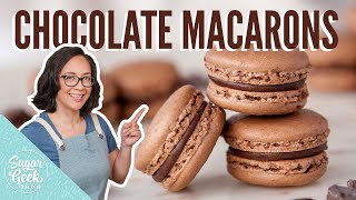 The BEST Chocolate Macaron Recipe [upl. by Nylazor]