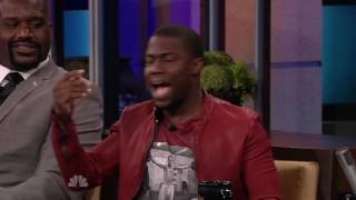 Shaq lifts amp flips Kevin Hart Full Interview [upl. by Nwahc]