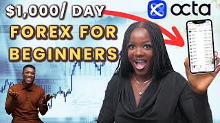 How To Trade FOREX and Make Money in 30 Minutes Using Octa For Beginners forex [upl. by Anigroeg420]