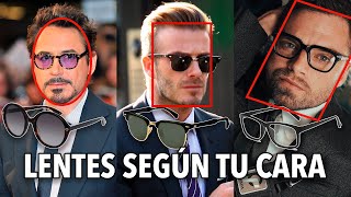 LENTES para HOMBRE según tu TIPO DE ROSTRO [upl. by Phail]