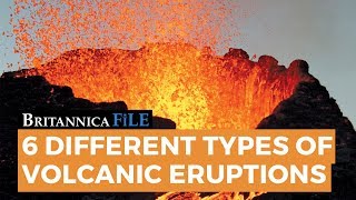 BRITANNICA FILE The 6 types of volcanic eruptions  Encyclopaedia Britannica [upl. by Llyrat]