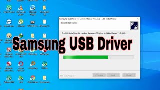 How to Install Samsung USB Driver in PC [upl. by Alesig724]