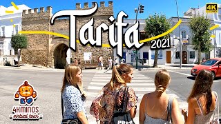 🏖️Summertime in TARIFA  4K Ultra HD Walking Virtual Tour Spain 2021 [upl. by Eceryt]