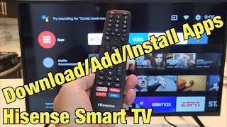 Hisense Smart TV How to DownloadAdd Apps [upl. by Allister]