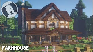 Minecraft  Farm House Tutorial [upl. by Schindler837]