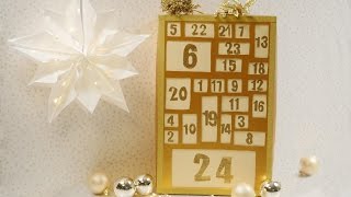 DIY Adventskalender aus einem Schuhkarton basteln [upl. by Merlina]