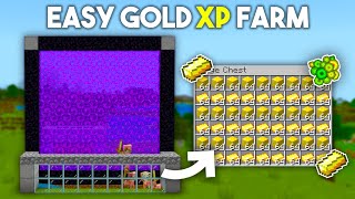 Minecraft Gold XP Farm 120 Tutorial in Bedrock [upl. by Olinde872]