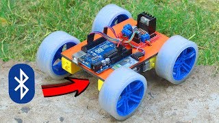 How To Make RC Bluetooth Car  Smartphone Control Car [upl. by Nnairret171]