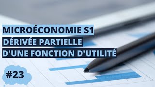 Dérivée partielle d’une fonction d’utilité  microéconomie S1 [upl. by Vento]