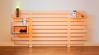 DIY Modular Headboard  Woodworking [upl. by Olzsal]