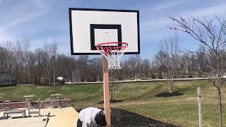 How to make a Homemade Basketball Hoop from scratch [upl. by Perkoff]