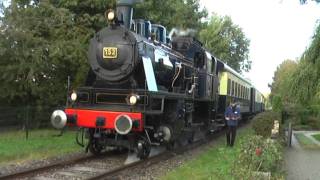 Stoomlocomotief Elna van de MBS Museum stoomtrein achtervolging [upl. by Jacquenetta]