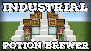 Minecraft Tutorial  Industrial Potion Brewing Station117 [upl. by Goulette]