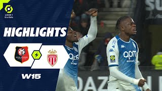 STADE RENNAIS FC  AS MONACO 1  2  Highlights  SRFC  ASM  20232024 [upl. by Kaenel]