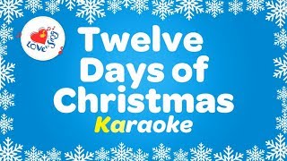 12 Days of Christmas Karaoke Christmas Song with Lyrics [upl. by Efron748]