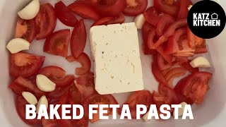 Baked Feta Pasta Recipe  NO CHERRY TOMATOES [upl. by Nerol]