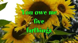 Oranges and Lemons Nursery Rhyme Lyric video Tim Hart and Friends [upl. by Ahsenac]