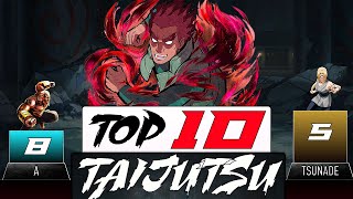 TOP 10 TAIJUTSU USERS  AnimeScale [upl. by Darreg]