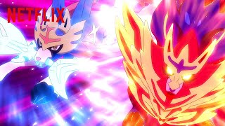 Zacian🗡  Zamazenta🛡 vs Eternatus  Pokémon Journeys The Series  Netflix After School [upl. by Surovy]