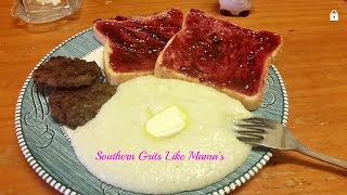 Grits Like Mamas  Southern Mississippi Grits [upl. by Alleunam]