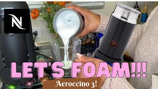 How To Foam Milk With Aeroccino 3 Make Coffee With Foam Tips amp Tricks  Easy Foamed Latte Recipe [upl. by Chad]