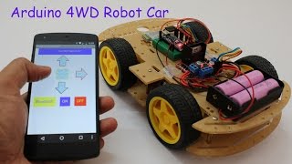 Smartphone Controlled Arduino 4WD Robot Car  Part  II [upl. by Udale]