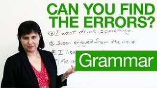 Basic English Grammar  Can you find the errors [upl. by Quillon351]