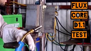 AWS D11 Flux Core Weld Test  Dual Shield [upl. by Almap]