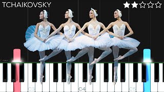 Tchaikovsky  Dance of the Little Swans  EASY Piano Tutorial [upl. by Alyakcim]